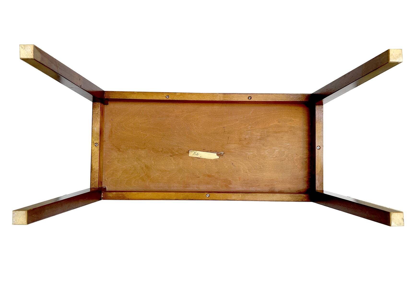 Entrance table made of stained beech wood, large space and two drawers