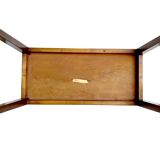 Entrance table made of stained beech wood, large space and two drawers