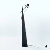 Postmodern memphis style sculptural red black white floor lamp