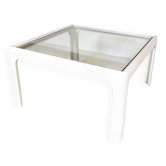 Coffee table with glass top by Peter Ghyczy for Horn Collection, 1960s