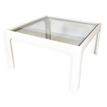 Coffee table with glass top by Peter Ghyczy for Horn Collection, 1960s