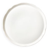 Pie or cheese dish, in white porcelain