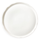 Pie or cheese dish, in white porcelain