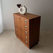 Swedish mid-century chest of drawers teak five drawers