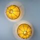 Pair of Italian "Cocoon" wall lights, 1970s