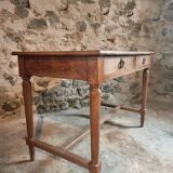 Table / antique desk in French oak, 1930s