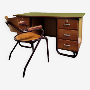 Schoolmaster's desk and armchair 1950