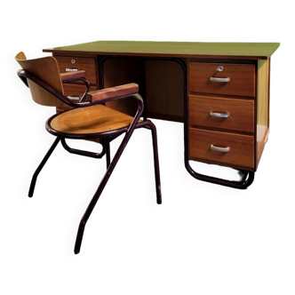 Bureau et fauteuil maître d'école 1950