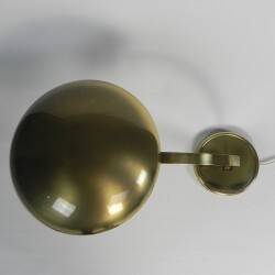 Lampe de bureau Bauhaus en laiton, modèle 6751 par Christian Dell pour Kaiser Leuchten