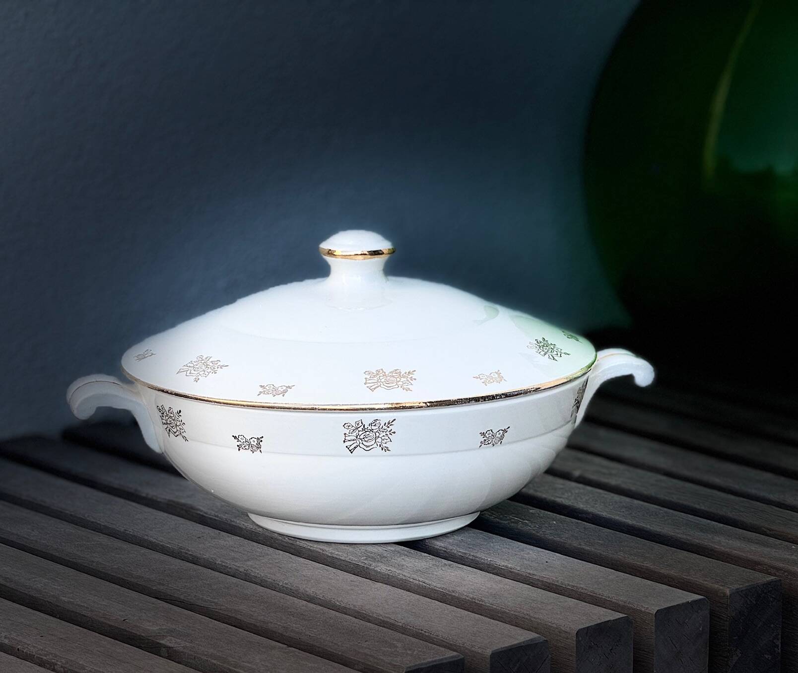 Soup tureen, vegetable dish Sarreguemines and Digoin