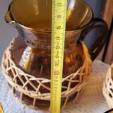 70's jug and glasses set