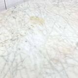 Glacière début XXème en chêne et dessus marbre