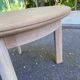 Scandinavian round extendable dining table stripped in oak 1980
