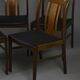 Ensemble de 4 chaises danoises en massif d'afomosia, années 60
