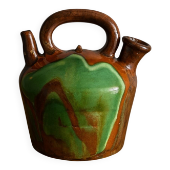 Ancien orjol en terre cuite émaillée