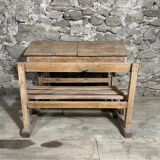 Wooden school desk