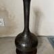 Hammered metal vase