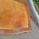 bureau plat ancien en marqueterie style louis xv
