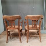 Pair of armchairs straw