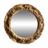 Mini wooden mirror, 17 cm