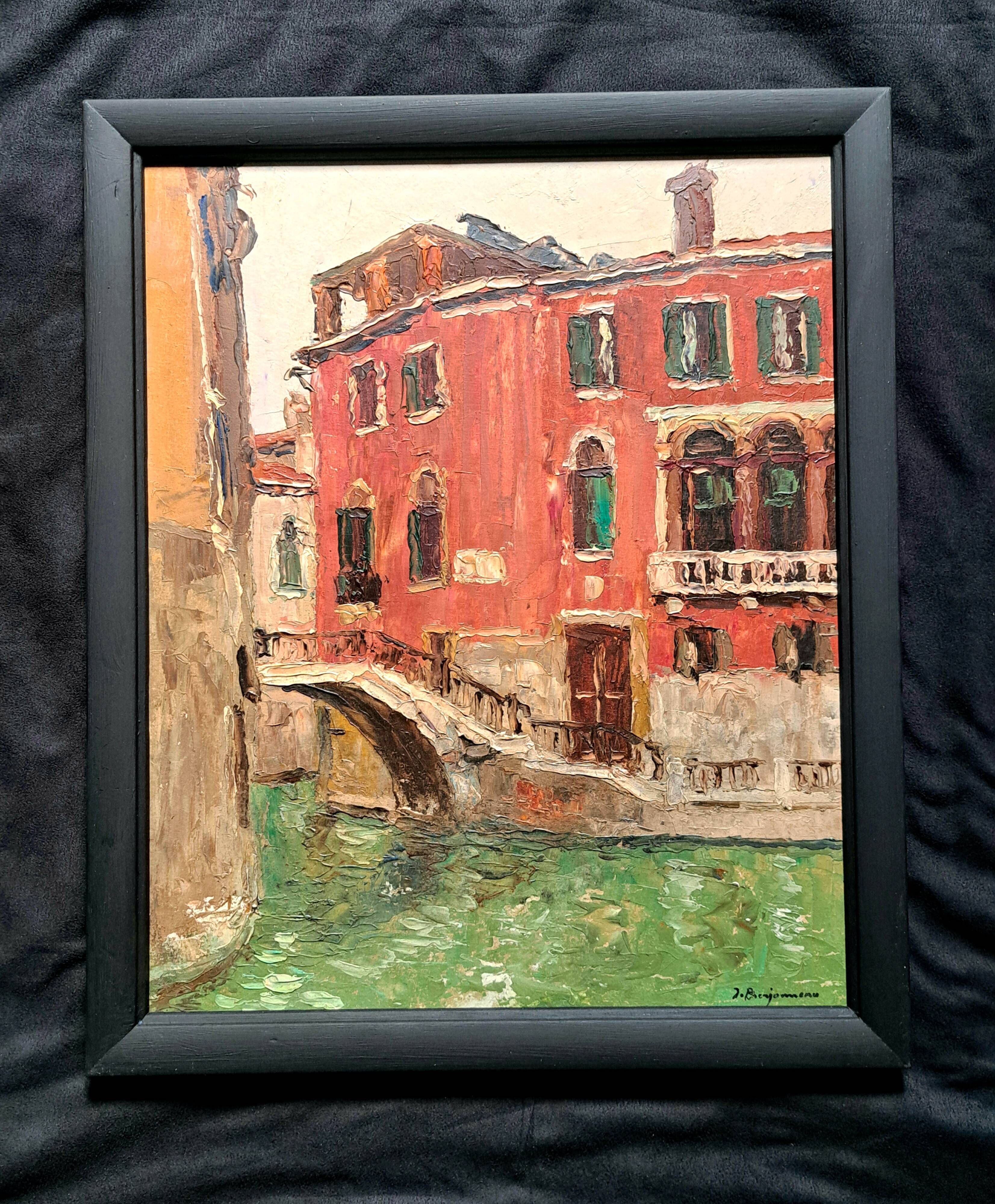 Impressionist painting - oil/cardboard signed berjonneau - french school
