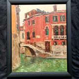 Impressionist painting - oil/cardboard signed berjonneau - french school