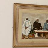 Oil on Swedish panel "Three Figures", Gösta Sundvall