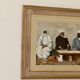 Huile sur panneau suédoise "Trois chiffres", Gösta Sundvall