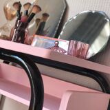 Old school desk restored pink
