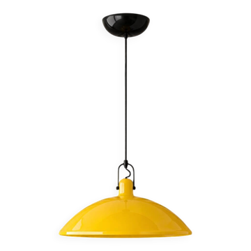 Lampe suspendue "Lampara" 1849 de Martinelli Luce par Elio Martinelli – rare jaune