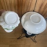 Folding wrought iron toiletry stand, 19th century