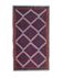 Turkman Kilim Rug, Burgundy & Navy Geometric Flatweave 314 × 174 cm