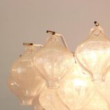 Glass chandelier Tulipan by Kalmar, Austria, 1960s