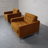 Pair of Florence Knoll lounge chairs for Knoll International