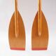 Pair of old wooden oars
