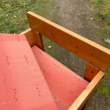 Fauteuil en pin dans le goût de Charlotte Perriand, années 70