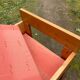 70s pine designer armchair, Perriand style