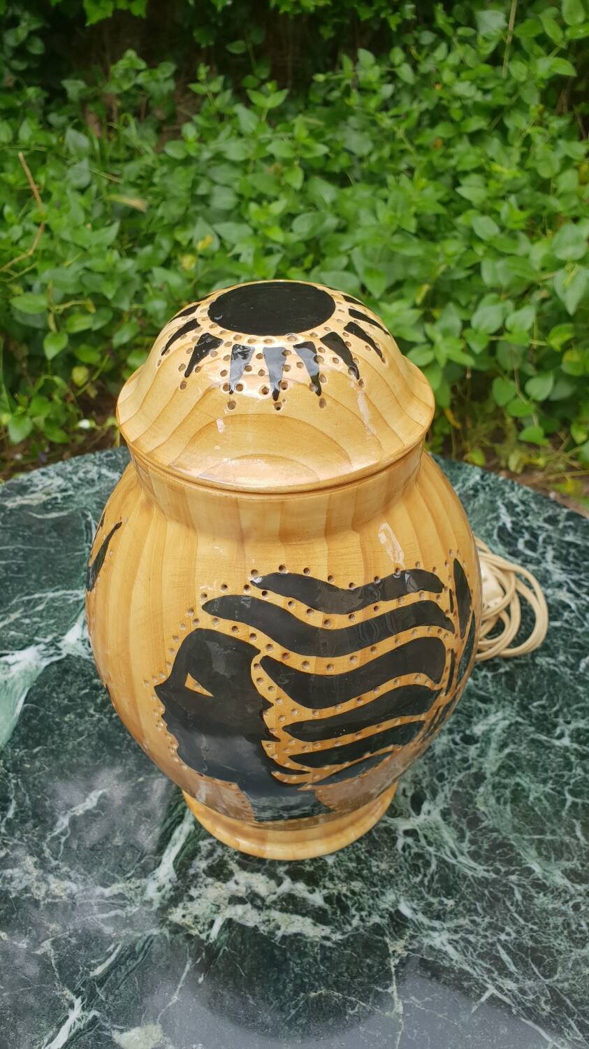 Vallauris ceramic lamp, 1950