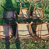 Lot of tanned chairs