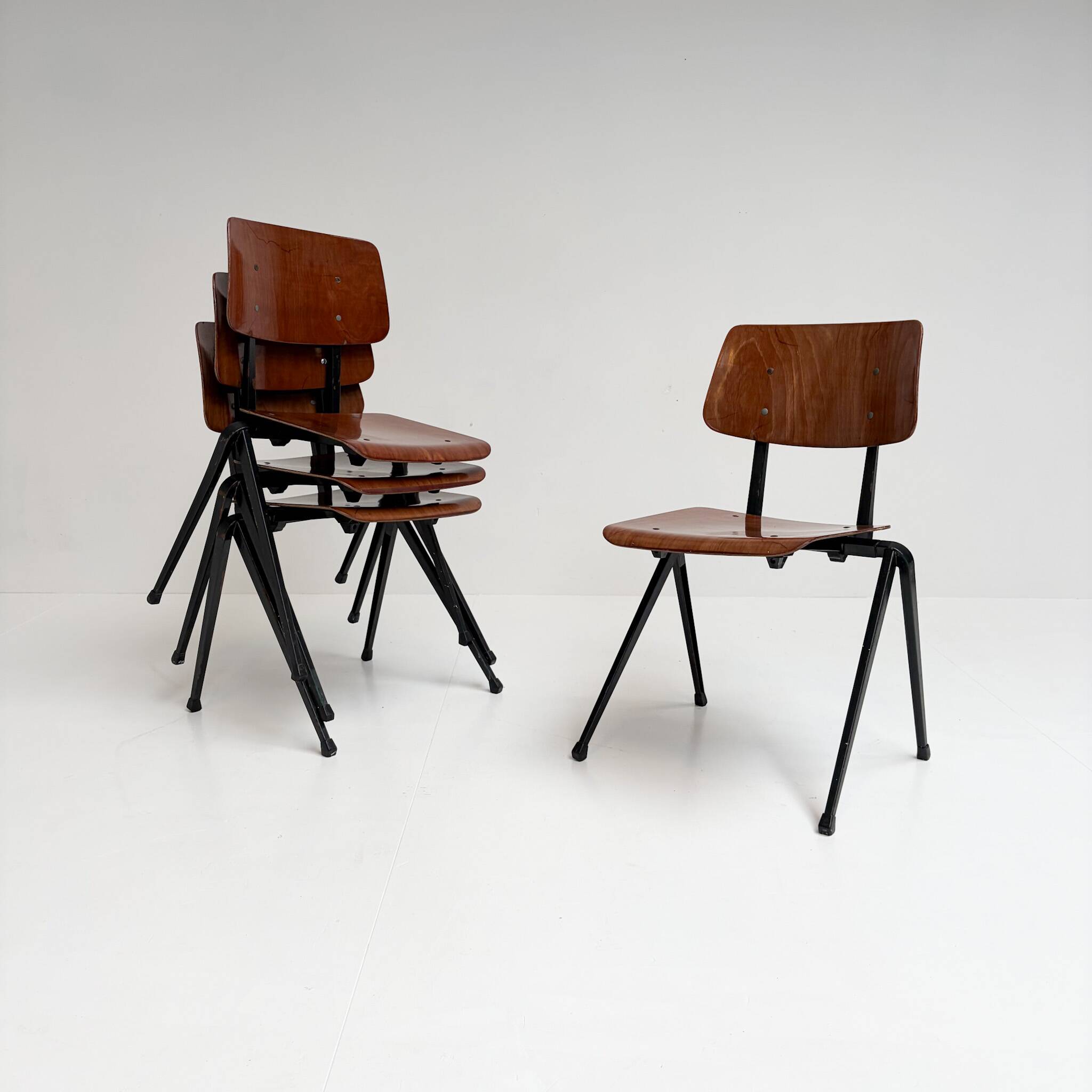 Set of 4 Galvanitas S17 chairs by Paul Philipsen, 1965