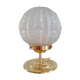 Art Deco globe table lamp in frosted glass