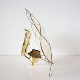 Vintage mother-of-pearl shell sconce