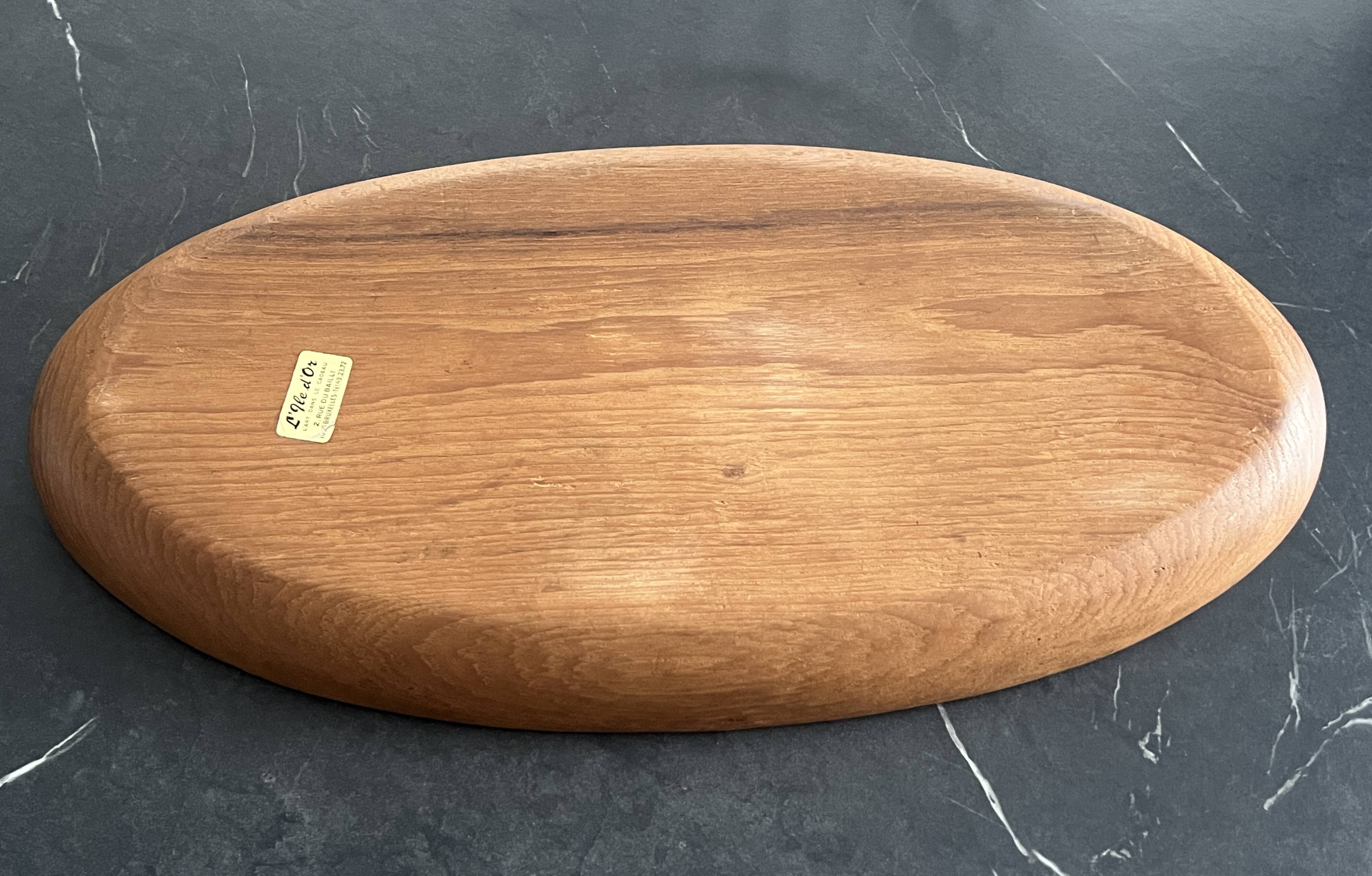 Vintage Laur Jensen Teak Wood Tray 1960