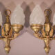 Pair of Wall Lamps with Angels