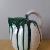 Glazed ceramic melon pitcher 1960