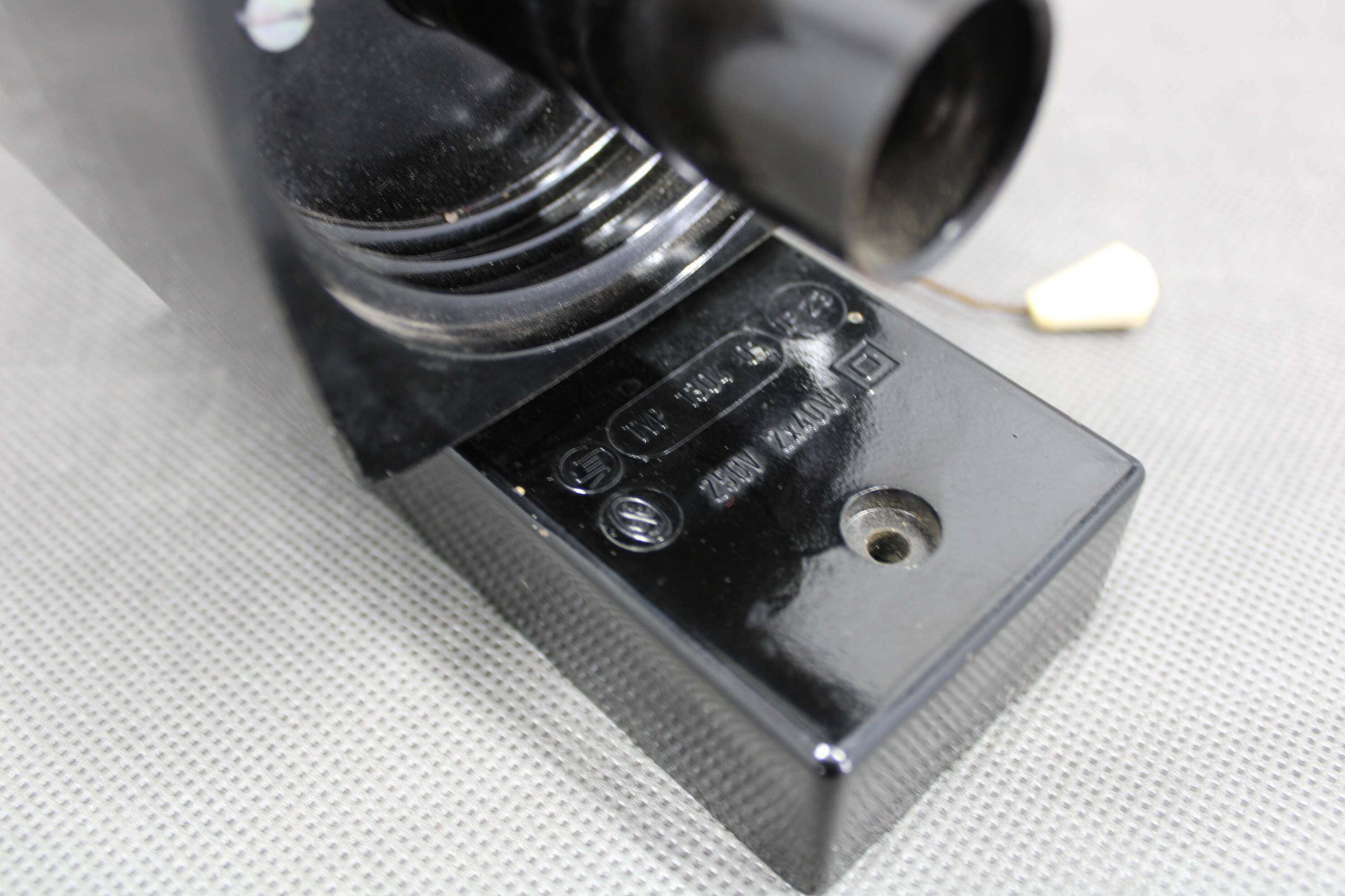 Mid-century wall light in bakelite and glass, 1960s