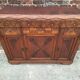 Buffet art déco plateau bois, meuble vaisselier ancien  Dimensions 142
