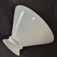 Large vintage white opaline lampshade suspension from the 1940s/50s Ø30cm