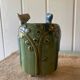 Ceramic bird candle holder