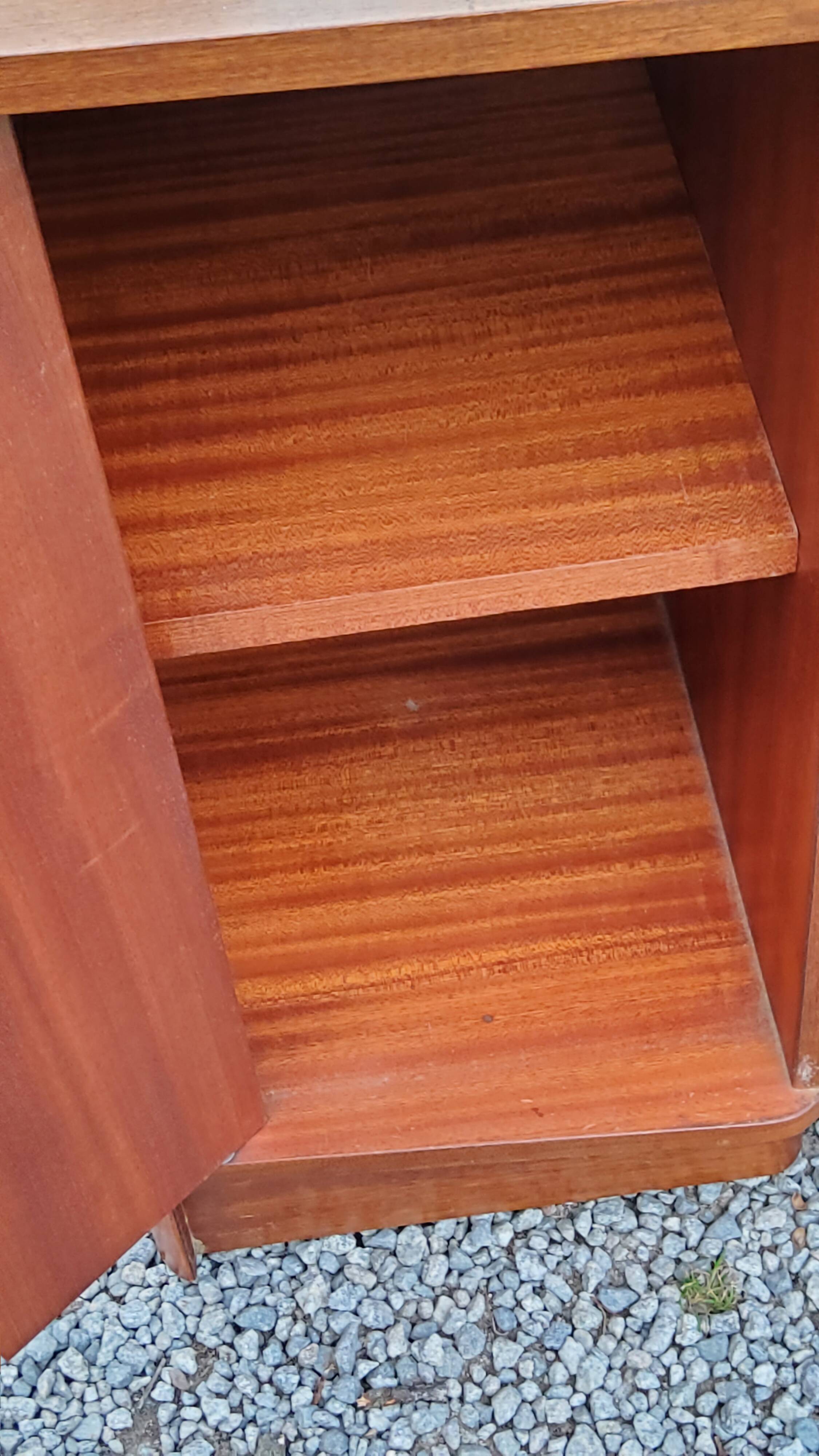 Vintage 1960s mahogany dressing table chest of drawers